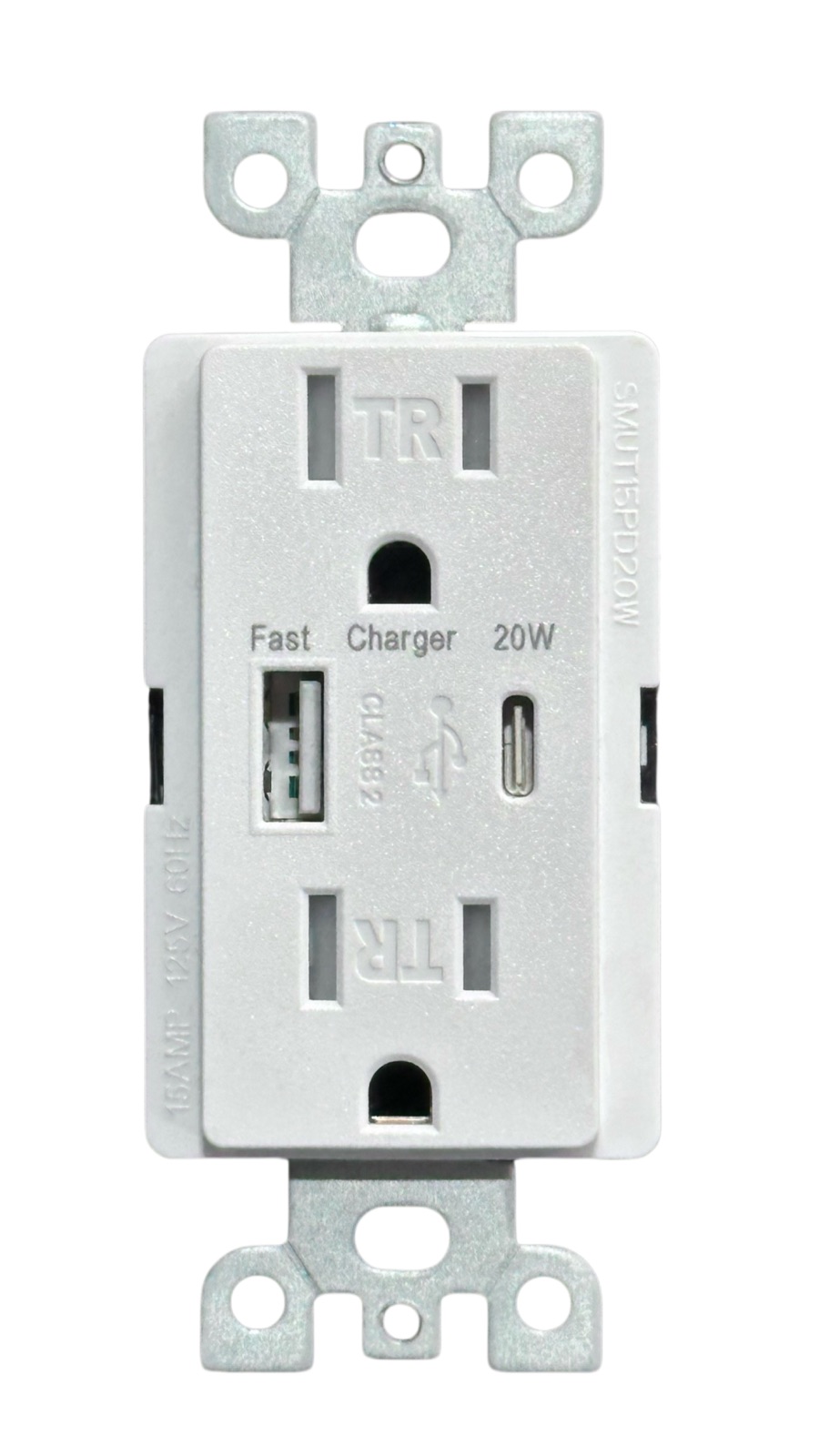 20A 薄型 USB 插座, 款型号 SMUT20